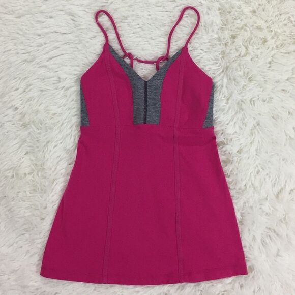 Lululemon Tadasana bright pink workout tank size 4 - Picture 1 of 7